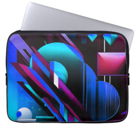 "Elektrische geometrie" Laptop Sleeve