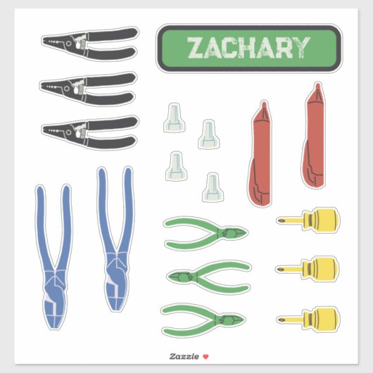 Elektrische gereedschappen sticker (Vel)