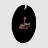 Elektrische Gift, elektriciteit, ladende Funny Bul Ornament (voorkant)