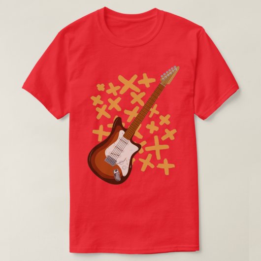 Elektrische gitaar6 t-shirt (Design voorkant)