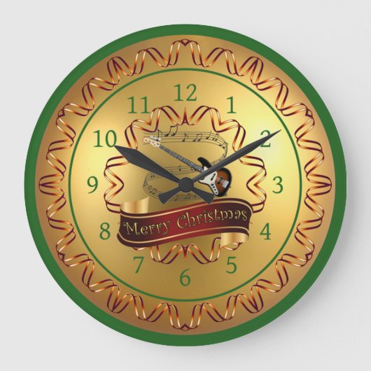 Elektrische gitaar 01-Musical met scroller en vrol Grote Klok (Voorkant)