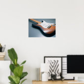 Elektrische gitaar 10 poster (Thuiskantoor)