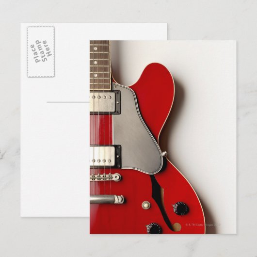 Elektrische Gitaar 12 Briefkaart (Voorkant / Achterkant)