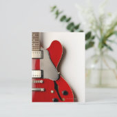 Elektrische Gitaar 12 Briefkaart (Staand voorkant)