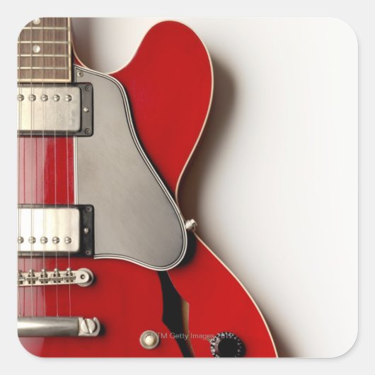Elektrische gitaar 12 vierkante sticker (Voorkant)