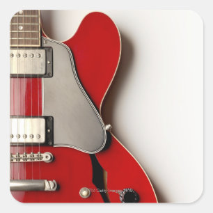 Elektrische gitaar 12 vierkante sticker