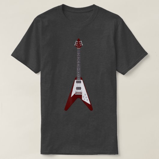 Elektrische gitaar 27 t-shirt (Design voorkant)
