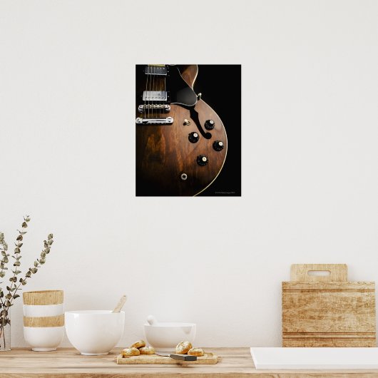Elektrische gitaar 3 poster (Keuken)