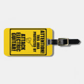 Elektrische gitaar aanvallen bagagelabel (Voorkant horizontaal)