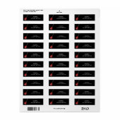 Elektrische gitaar adreslabel etiket (Full Sheet)