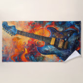 Elektrische Gitaar Art Strandlaken (Voorkant)