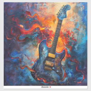 Elektrische Gitaar Art Vinyl Sticker