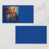 Elektrische Gitaar Art Visitekaartjes (Voorkant / Achterkant)