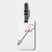 Elektrische gitaar bagagelabel (Voorkant verticaal)