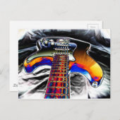 Elektrische gitaar briefkaart (Voorkant / Achterkant)