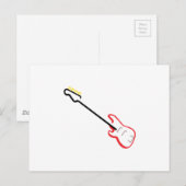 Elektrische gitaar briefkaart (Voorkant / Achterkant)