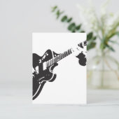 Elektrische gitaar briefkaart (Staand voorkant)