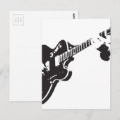 Elektrische gitaar briefkaart (Voorkant / Achterkant)