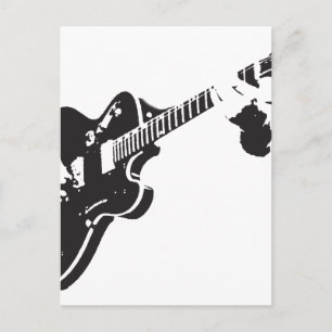 Elektrische gitaar briefkaart