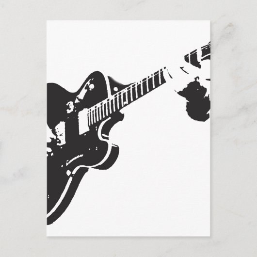 Elektrische gitaar briefkaart (Voorkant)