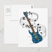 Elektrische gitaar briefkaart (Voorkant / Achterkant)