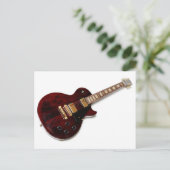  elektrische gitaar briefkaart (Staand voorkant)