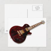  elektrische gitaar briefkaart (Voorkant / Achterkant)