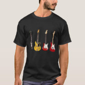 Elektrische Gitaar Collectie Band Gitarist ,Gitare T-shirt (Voorkant)