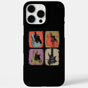 Elektrische Gitaar Collectie Band Gitarist Vintage iPhone 16 Pro Max Hoesje