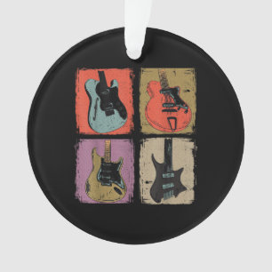Elektrische Gitaar Collectie Band Gitarist Vintage Ornament
