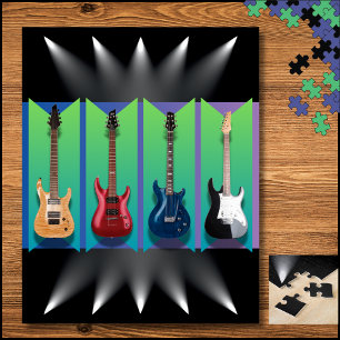 Elektrische Gitaar Collectie Podium Spotlight Puzz Legpuzzel