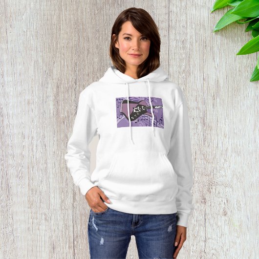Elektrische Gitaar Dames Hoodie
