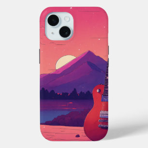 Elektrische Gitaar Dromen: Een Gezellige 90s Oplev iPhone 15 Case