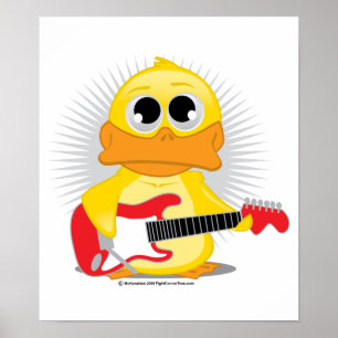 Elektrische gitaar Duck Poster