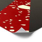 Elektrische gitaar en zwarte witte rode posters me (Hoek)