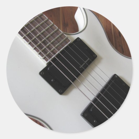 Elektrische gitaar frets en snaren sticker (Voorkant)