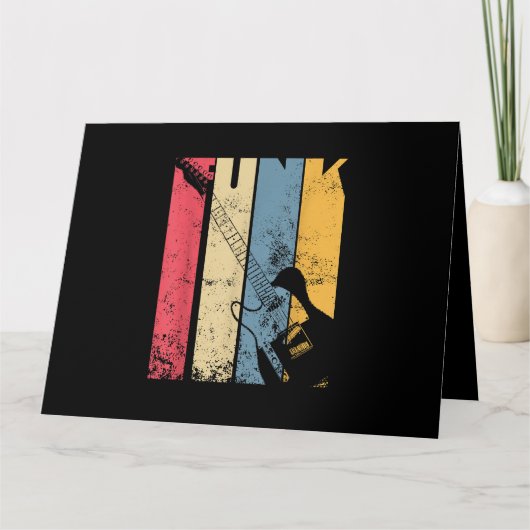  elektrische gitaar funk muziek liefhebber geschen kaart (Voorkant)