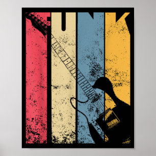 elektrische gitaar funk muziek liefhebber geschen poster