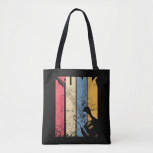elektrische gitaar funk muziek liefhebber geschen tote bag