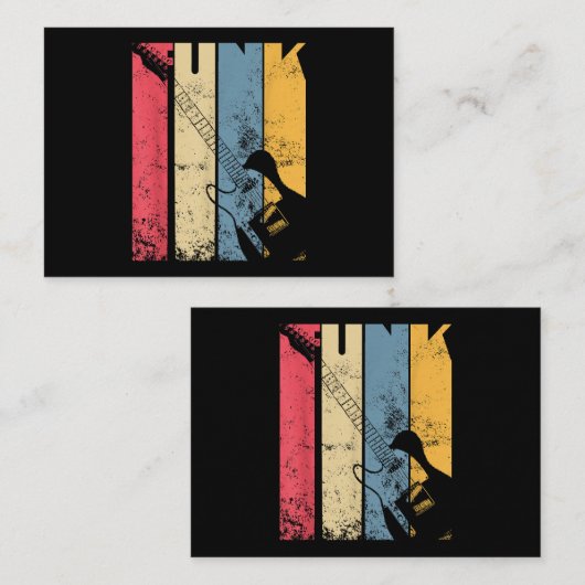  elektrische gitaar funk muziek liefhebber geschen visitekaartje (Voorkant / Achterkant)