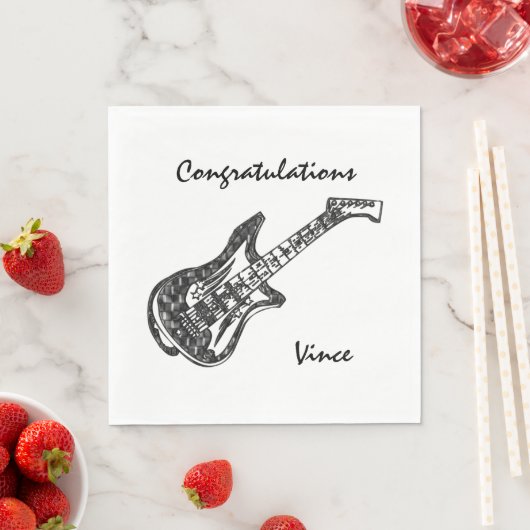 Elektrische gitaar Gefeliciteerd Servet (Insitu)