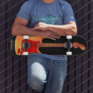 Elektrische gitaar, gepersonaliseerd persoonlijk skateboard