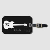 elektrische gitaar/gitarist bagagelabel (Voorkant (horizontaal))