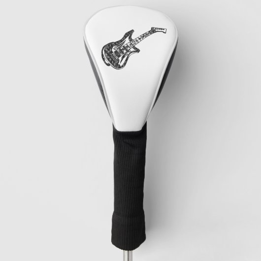 Elektrische gitaar golfheadcover (Voorkant)