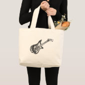 Elektrische gitaar grote tote bag (Voorkant (product))