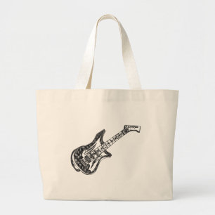 Elektrische gitaar grote tote bag