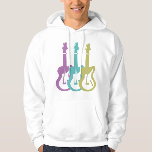 elektrische gitaar hoodie (Voorkant)