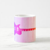 Elektrische gitaar & houten Pop Art Koffiemok (Center)