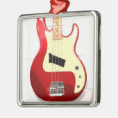 Elektrische Gitaar in Rood Metalen Ornament (Links)