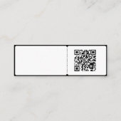 Elektrische gitaar instructeur mini visitekaartje (Achterkant)